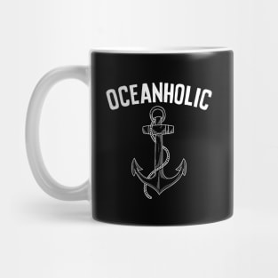 Oceanholic - Nautical anchor Gift Idea for beach Lovers Mug